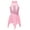 Pink, variant on Kids Girls Shiny Sequins Lyrical Latin Ballet Dance Costumes Dresses Halterneck Irregular Turquoise 10