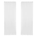 thumbnail image 1 of Cortina semitransparente blanca hueca, cortina de panel de gasa de ventana transpirable para dormitorio, sala de estar, 2 piezas, 100x250cm Methold LF0159-03B*2, 1 of 7
