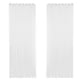 thumbnail image 1 of Cortina semitransparente blanca hueca, cortina de panel de gasa de ventana transpirable para dormitorio, sala de estar, 2 piezas, 100x250cm Guardurnaity LF0159-03B*2, 1 of 7