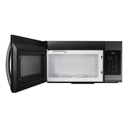 Samsung - 1.7 Cu. Ft. Over-the-Range Microwave - Black Stainless Steel