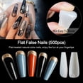 thumbnail image 2 of 2 Pack Full Cover Natural Ballerina False Nail and Clear French Nail Tips Cover 10 Sizes, Kalolary Acrylic Fake Nails Tips Set with 1pc Nail Cutter 2pcs Nail File 4pcs Nail Glues for DIY Nail Art, 2 of 7