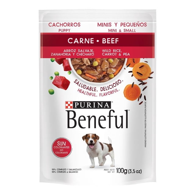 Alimento para Perro Purina Beneful Carne Cachorros Minis y Pequeños 100 g
