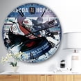 thumbnail image 2 of Designart Oversized Multicolor Analog Round Modern Traditional Wall Clocks, CLM25825-C23, 2 of 3