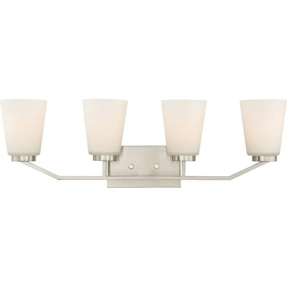 Nuvo Lighting 60/6244 Nome 4 Light 29-1/2" Wide Bathroom Vanity Light - Nickel
