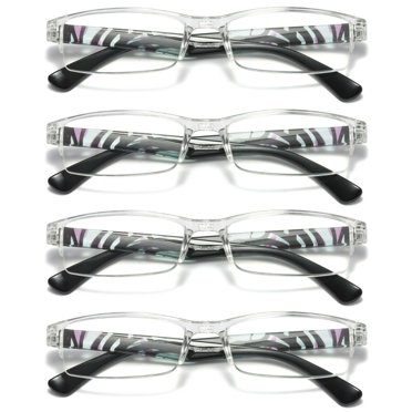 B&Q 10-Pack Blue Light Blocking Reading Glasses For Men & Women - Rectangle Frame