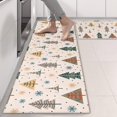 thumbnail image 2 of Kitchen Rugs Sets Of 2,Multicolor Christmas Tree Pattern Anti Fatigue Kitchen Mat Rugs Non Slip Washable,Decorative Kitchen Floor Mats for Kitchen,Sink,Laundry,17"X47", 2 of 5