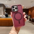 thumbnail image 1 of Magsafe-funda magnética de lujo para teléfono móvil, carcasa mate a prueba de golpes para iPhone 11, 12, 13, 14, 15 Pro Max, 7, 8 Plus, X, XR, XS Fivean unisex, 1 of 2