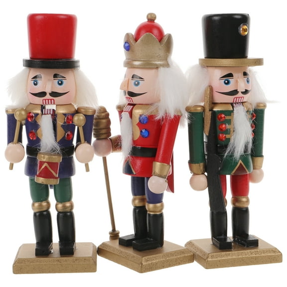 3 Pcs Large Nutcracker Soldier Puppet Display Christmas