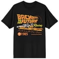 thumbnail image 4 of Back to the Future Long Flames Racing Adult Black Crew Neck Short Sleeve Tee-4XL, 4 of 7