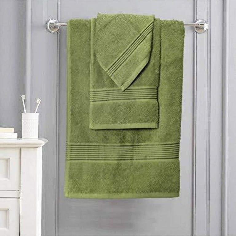 Belizzi Home 100% Cotton Ultra Soft 6 Pack Towel Set, Contains 2 Bath Towels 28x55 inchs, 2 Hand Towels 16x24 inchs & 2 Washcloths 12x12 inchs