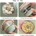 thumbnail image 4 of Mini Manual Food Chopper, Durable Hand Held Food Choppers and Dicers, Fits for Chopping Vegetables/Fruits/Onions/Garlics/Salad/Coleslaw/Puree, 4 of 6