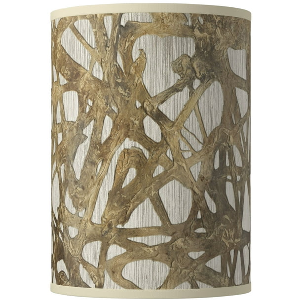 Giclee Glow Cylinder Print Lamp Shade Organic Nest Small 8 Top X Bottom 11 High Spider With Replacement Harp Finial Fitting Com Giclee Glow Cylinder Print Lamp Shade, What Is A Spider Style Lamp Shader In Minecraft 1 18