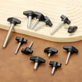 thumbnail image 5 of Uxcell Tee Thumb Screws, Carbon Steel Wing Knobs for Hand Tightening M5 x 8mm, 5 of 7