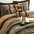 thumbnail image 3 of Lanco Polyester Comforter Set, Queen, Brown, 7-Pieces, 3 of 7
