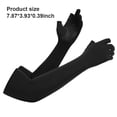 thumbnail image 3 of Eigraketly 1 par de fundas de refrigeración antideslizantes de silicona para sombra de sol para deportes al aire libre correr senderismo pesca Protector Uniforme atlético Negro Tipo 1 Eigraketly OD021115-01, 3 of 6