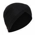 thumbnail image 4 of Women Solid India Hat Muslim Ruffle Cancer Chemo Beanie Turban Wrap Scarf Cap, 4 of 9