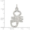 thumbnail image 3 of Diamond2Deal 925 Sterling Silver Polished Scorpion Pendant for Men, 3 of 6