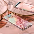 thumbnail image 4 of CASEFIV for Samsung Galaxy Note 9 Case,Marble Pattern Heavy Duty Shockproof Full Body Protective Women Girls Cover for Samsung Galaxy Note 9,Rose Gold, 4 of 7
