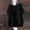 Black, variant on Womens Linen Shirts,Summer Loose Fit Trendy Ventilate Short Sleeve Casual Loose Solid Blouses Outfits Cotton Gauze Blouses Dressy