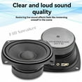 thumbnail image 3 of 4inch Speaker 30W 4Ω Midrange Audio Speaker Sound Speaker Unit HiFi Music Stereo Midrange Loudspeaker, 3 of 7