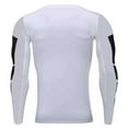 thumbnail image 3 of YLSDY Men's Stylish Long Sleeve Shirts Rash Gard Running Golf Muscle T-Shirts Athletic Gym Workout Swim Undershirt Tops White XXL, 3 of 3
