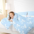 thumbnail image 4 of Erosebridal Girly Lovely Bow 7pcs Bedding Comforter Set,Cartoon Ribbon Bowknot Queen Bedding Sets For Kids,Colorful Stars Reversible, 4 of 7