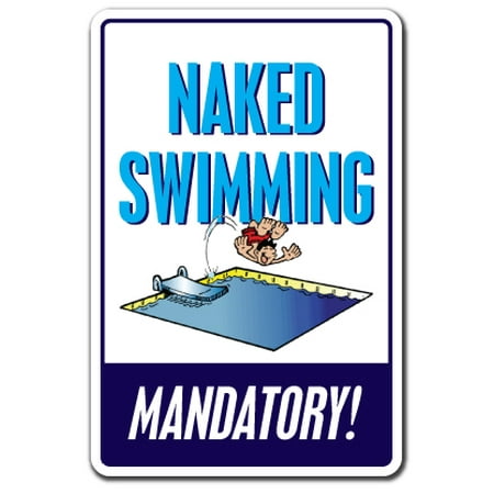 Teennudists Naturist Gallery - NAKED SWIMMING Sign pool spa nude nudist nudity buck | Indoor/Outdoor | 14\