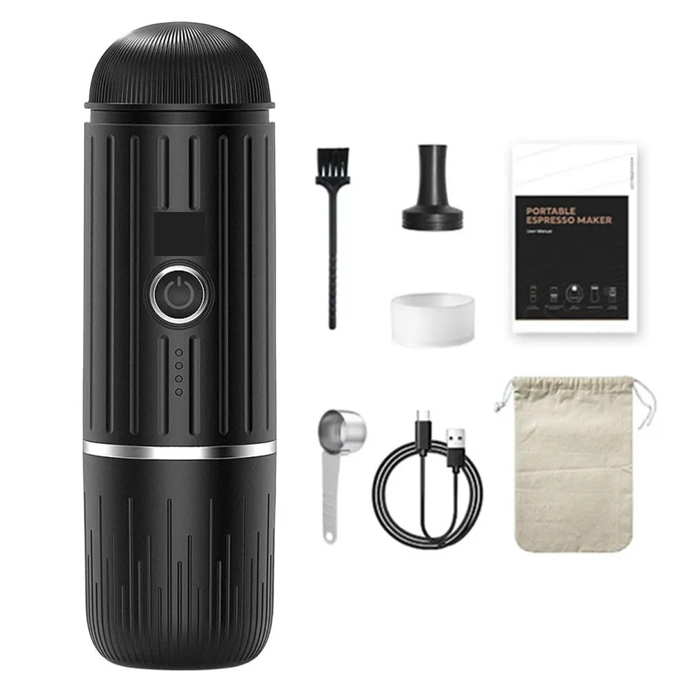 Portable Coffee Maker Electric Espresso Machine Compatible With Capsule & Ground Coffee Capsules Coffee Maker 2 In 1 For Hiking ,Portable