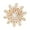 Gold, variant on hengtong Snowflake Brooch Decorative Pin Fashion for Women Winter Snowflake Brooch Lapel Pin for Shirt Clothing Dress Scarf Decoration Gold