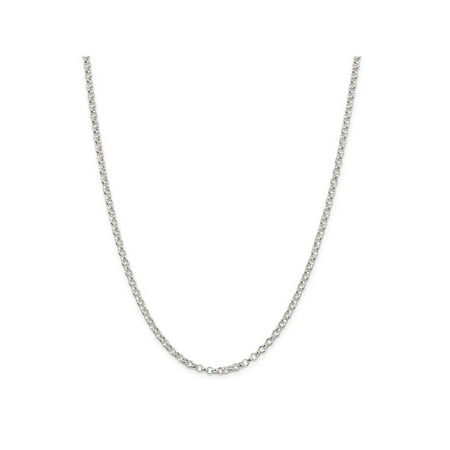 16 Toggle Rolo Necklace - 16 Inch Sterling Silver 3 mm Rolo Chain Necklace - 16 Inch