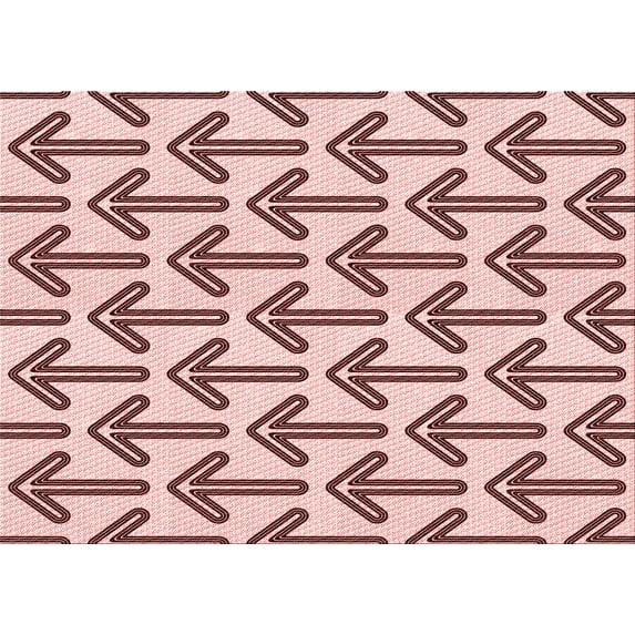 Ahgly Company Machine Washable Indoor Rectangle Transitional Light Red Pink Area Rugs, 2' x 3'