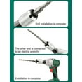 DAMAI Rotary Hammer Adapter with Impact Drill Bits Set, Electric Hammer ...