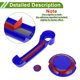 thumbnail image 5 of Cubierta de manija de puerta Unique Bargains para Jeep Wrangler JK JKU 2007-2018, cubierta de manija de portón trasero, decoración exterior, trim ABS, azul profundo, 5 of 6