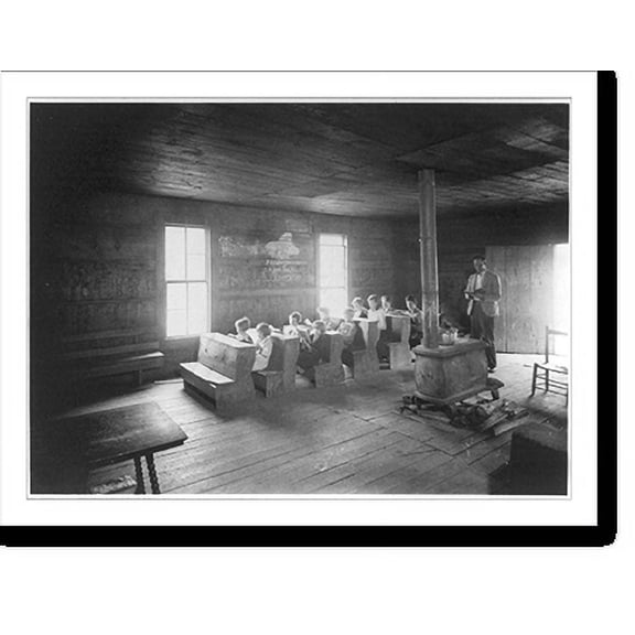 Historic Print, Little Greenbrier School and Church House, 16" x 20"