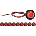 thumbnail image 1 of 10 piezas de luces LED de posición laterales redondas de 3/4 pulgadas para camión, caravana, autobús, remolque, 1 of 5