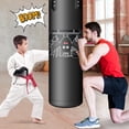 thumbnail image 7 of Punching Bag for Kids, 2.7FT Hanging Boxing Bag with Boxing Gloves, Kids Boxing Set Kickboxing Bag for Youth Boxing Karate Muay Thai Kick Taekwondo Training(Unfilled), 7 of 7