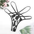 thumbnail image 4 of Cow Print&nbsp; Open Type Women's Panties Crotch Opening G-strings Thongs Lingeries Underwear, 4 of 7