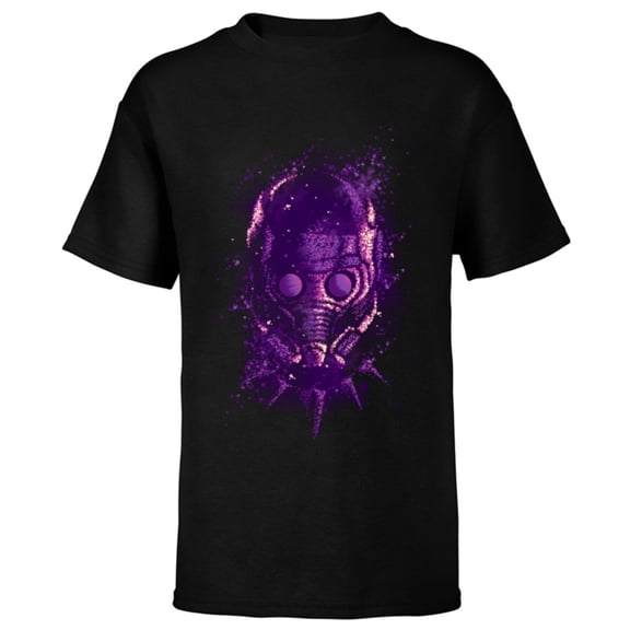 Marvel WHAT IF…? T’Challa Star-Lord Cosmos Standard - Short Sleeve T-Shirt for Kids – Customized-Black