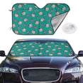 thumbnail image 2 of Kdxio Starfish and Shell Print Windshield Sun Shade,UV Rays and Sun Heat Protection,Sunshade for Car Windshield,Car Shade Front Windshield -, 2 of 6