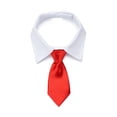 thumbnail image 1 of Fabric Adjustable Neck Ring for Puppy Kitten Pet Accessories Pet Costumes Dog Bow Tie Dog Collar Cat Collar RED S PET TIE, 1 of 8