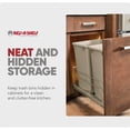 thumbnail image 6 of Rev-A-Shelf Double 27 Quart Pullout Soft Close Waste Container, Champagne, 6 of 8