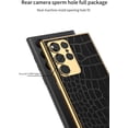 thumbnail image 4 of case for Samsung Galaxy S23 Ultra Case Electroplated Leather Soft Shell [Lens Protection] Samsung S23 Ultra Case Slim TPU Cover & Support Wireless Charging for Galaxy S23 Ultra, Purple, 4 of 8