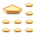thumbnail image 1 of PUR Engine Air Filter (9 Pack) for Car 2008-2011 Ford Focus 2.0L K57-103705, 1 of 2