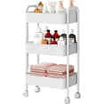 thumbnail image 1 of Carrito Organizador Con Ruedas 3 Niveles Multiusos Práctico Blanco, 1 of 6