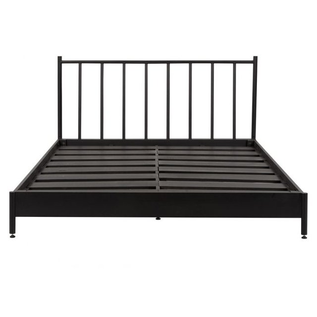 Cama queen size Clemente - Negro Weik Contemporáneo