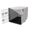 thumbnail image 3 of Fish Dog Crate Cover, Various Color Repeating Funny Fish Motif Cheerful Aquatic Creatures Underwater Image, Easy to Use Pet Kennel Cover for Dogs, 35" x 23" x 27", Multicolor, by Ambesonne, 3 of 6