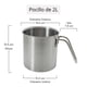 thumbnail image 3 of Pocillo de Acero Inoxidable Moven Pulido Espejo 2.0 ltr, 3 of 7