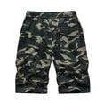 thumbnail image 3 of LEEYNEER Men‘s Big & Tall Cargo Shorts Drawstring Elastic Waist Regular Fit Shorts Summer Fashion 2023 Outdoor Multi-Pocket Work Casual Shorts, 3 of 3