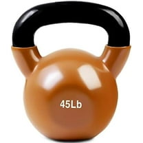 JFIT Kettlebell Weights Vinyl Coated Iron, 45 LB