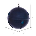thumbnail image 3 of Vickerman MC198331 6 in. Midnight Blue Wood Grain Bell Ornament - 2 per Bag, 3 of 3